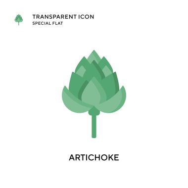 Enginar vektör simgesi. Düz çizim. EPS 10 vektörü.