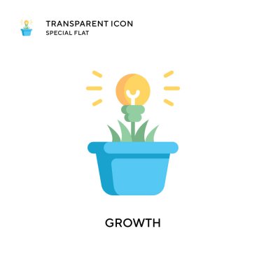 Büyüme vektör simgesi. Düz çizim. EPS 10 vektörü.