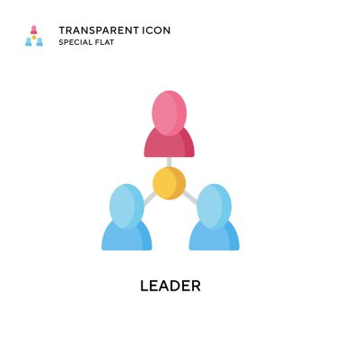 Lider vektör simgesi. Düz çizim. EPS 10 vektörü.