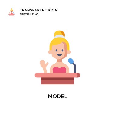 Model vektör simgesi. Düz çizim. EPS 10 vektörü.