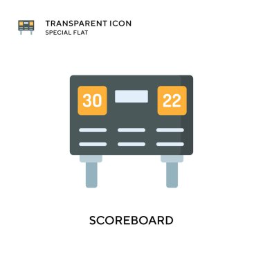 Skor tahtası vektör simgesi. Düz çizim. EPS 10 vektörü.