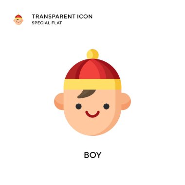 Erkek vektör simgesi. Düz çizim. EPS 10 vektörü.