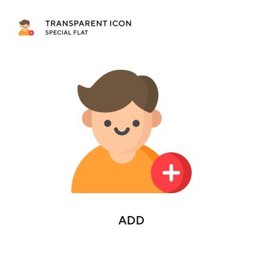 Vektör simgesi ekle. Düz çizim. EPS 10 vektörü.