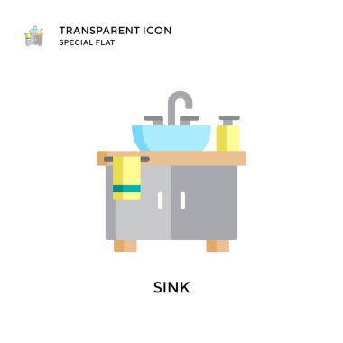 Batırma vektör simgesi. Düz çizim. EPS 10 vektörü.