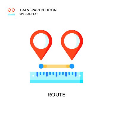 Yönlendirme simgesi. Düz çizim. EPS 10 vektörü.