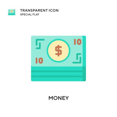 Para vektör simgesi. Düz çizim. EPS 10 vektörü.