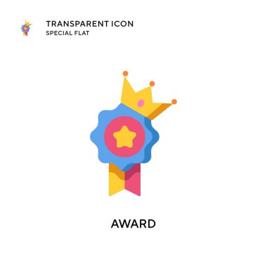 Ödül vektör ikonu. Düz çizim. EPS 10 vektörü.