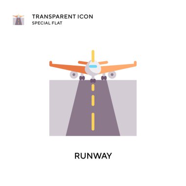 Pist vektör simgesi. Düz çizim. EPS 10 vektörü.