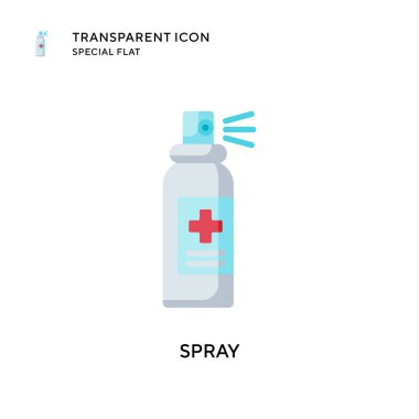 Sprey vektör simgesi. Düz çizim. EPS 10 vektörü.