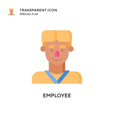 Çalışan vektör simgesi. Düz çizim. EPS 10 vektörü.