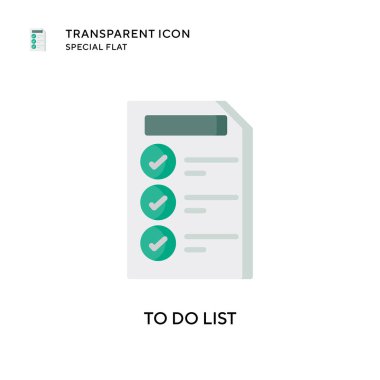 Liste vektör simgesi yapmak için. Düz çizim. EPS 10 vektörü.