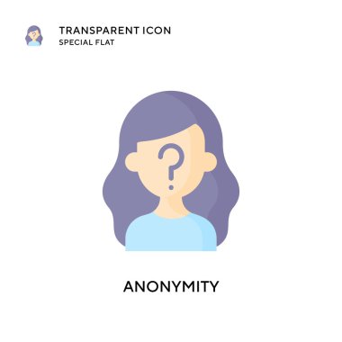 Bilinmezlik vektör simgesi. Düz çizim. EPS 10 vektörü.