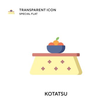 Kotatsu vektör simgesi. Düz çizim. EPS 10 vektörü.