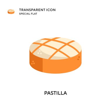 Pastilla vektör simgesi. Düz çizim. EPS 10 vektörü.