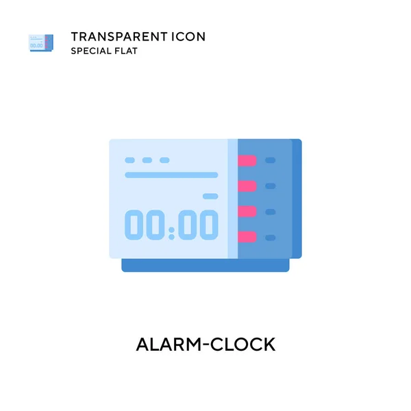 Icône Vectorielle Alarme Illustration Style Plat Vecteur Eps — Image vectorielle