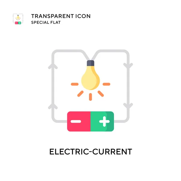 Elektrisch Strom Vektor Symbol Flache Illustration Eps Vektor — Stockvektor