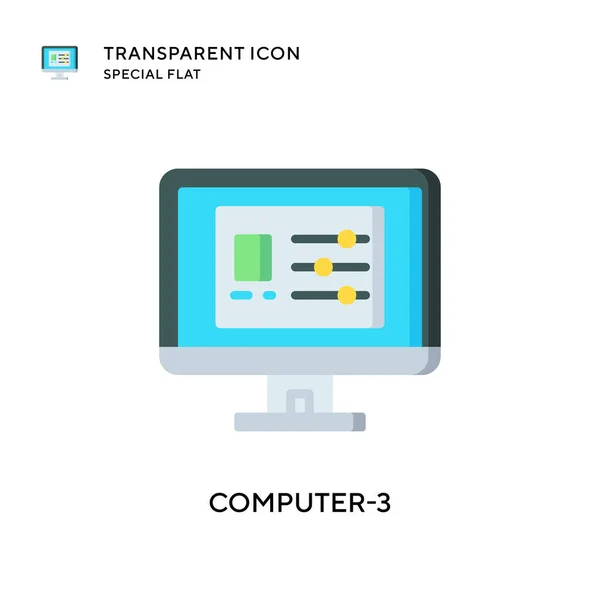 Computer Vektorsymbol Flache Illustration Eps Vektor — Stockvektor