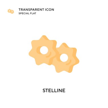 Stelline vektör simgesi. Düz çizim. EPS 10 vektörü.