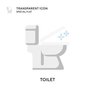 Tuvalet vektörü simgesi. Düz çizim. EPS 10 vektörü.