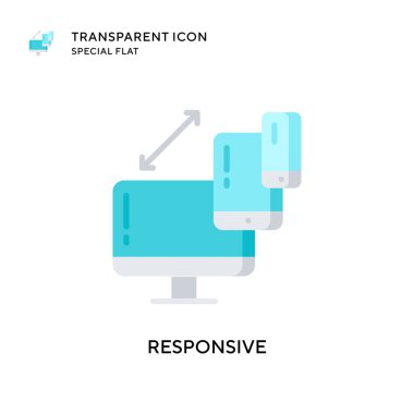 Karşılık vektör simgesi. Düz çizim. EPS 10 vektörü.