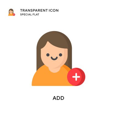 Vektör simgesi ekle. Düz çizim. EPS 10 vektörü.