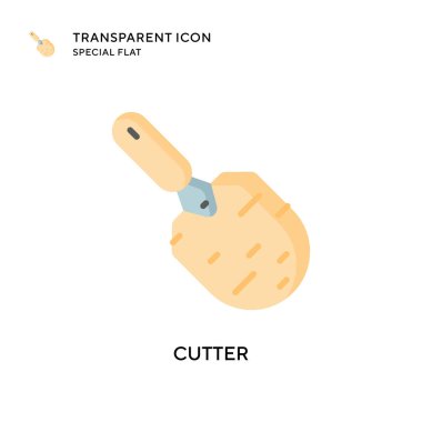 Kesici vektör simgesi. Düz çizim. EPS 10 vektörü.