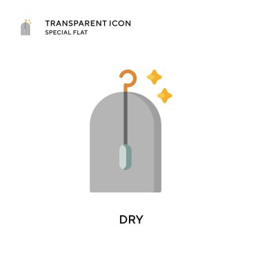 Kuru vektör simgesi. Düz çizim. EPS 10 vektörü.