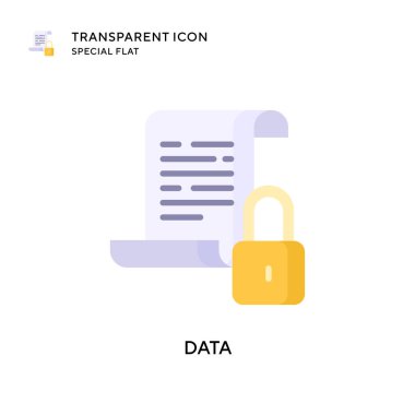 Veri vektör simgesi. Düz çizim. EPS 10 vektörü.