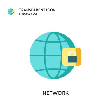 Ağ vektör simgesi. Düz çizim. EPS 10 vektörü.