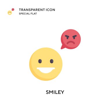 Güleç vektör simgesi. Düz çizim. EPS 10 vektörü.