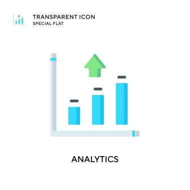 Analitik vektör simgesi. Düz çizim. EPS 10 vektörü.