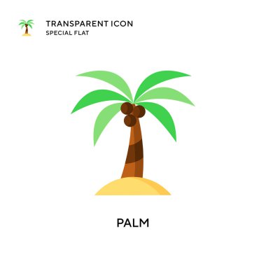 Avuç içi vektör simgesi. Düz çizim. EPS 10 vektörü.