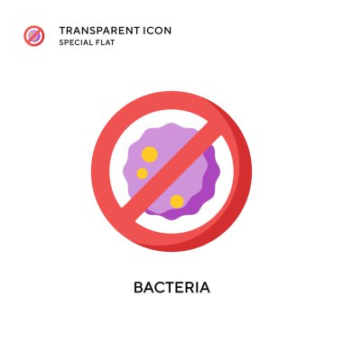 Bakteri vektör simgesi. Düz çizim. EPS 10 vektörü.