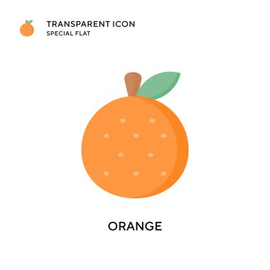 Turuncu vektör simgesi. Düz çizim. EPS 10 vektörü.