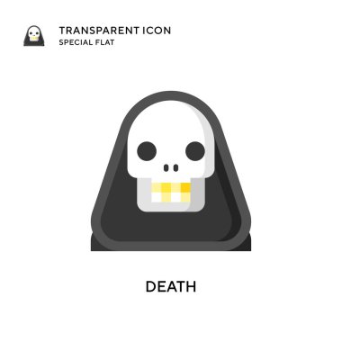 Ölüm vektörü ikonu. Düz çizim. EPS 10 vektörü.