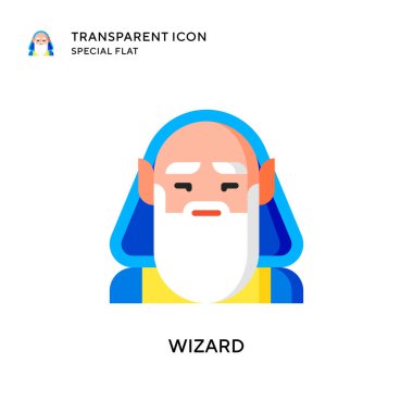 Büyücü vektör simgesi. Düz çizim. EPS 10 vektörü.