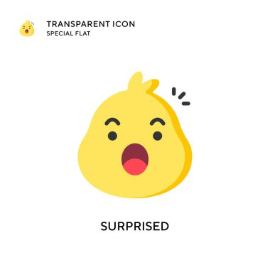 Şaşırtıcı vektör simgesi. Düz çizim. EPS 10 vektörü.