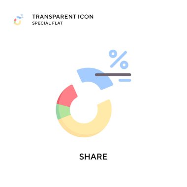 Vektör simgesini paylaş. Düz çizim. EPS 10 vektörü.