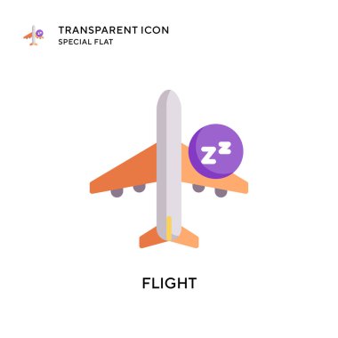 Uçuş vektör simgesi. Düz çizim. EPS 10 vektörü.
