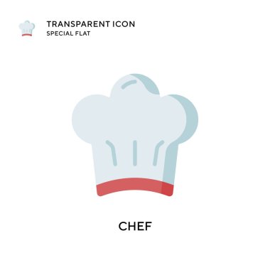 Şef vektör simgesi. Düz çizim. EPS 10 vektörü.