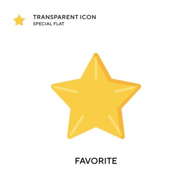 Favori vektör simgesi. Düz çizim. EPS 10 vektörü.