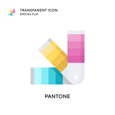 Pantone vektör simgesi. Düz çizim. EPS 10 vektörü.