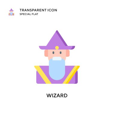 Büyücü vektör simgesi. Düz çizim. EPS 10 vektörü.