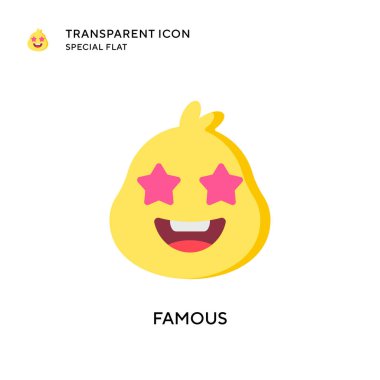 Ünlü vektör simgesi. Düz çizim. EPS 10 vektörü.