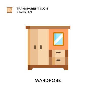 Kostüm vektör simgesi. Düz çizim. EPS 10 vektörü.