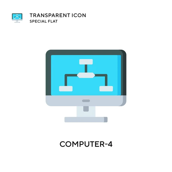 Computer Vektorsymbol Flache Illustration Eps Vektor — Stockvektor