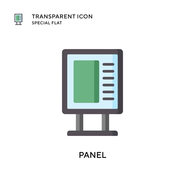 Paneel Vector Pictogram Platte Stijl Illustratie Eps Vector — Stockvector