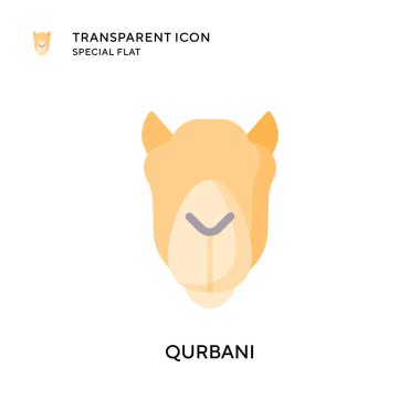 Qurbani vektör simgesi. Düz çizim. EPS 10 vektörü.