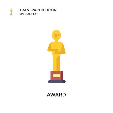 Ödül vektör ikonu. Düz çizim. EPS 10 vektörü.