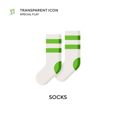 Çorap vektör ikonu. Düz çizim. EPS 10 vektörü.